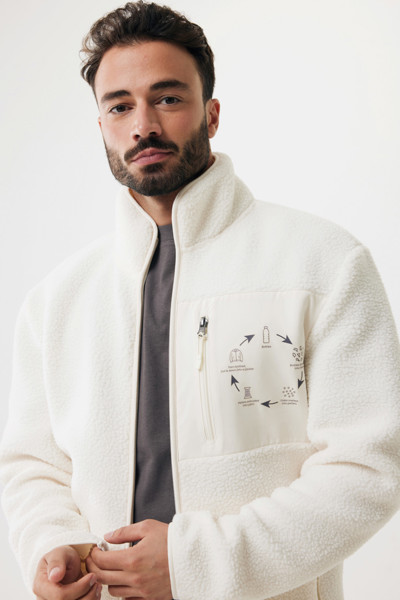 Iqoniq Diran recycled polyester pile fleece jacket - Natural / L