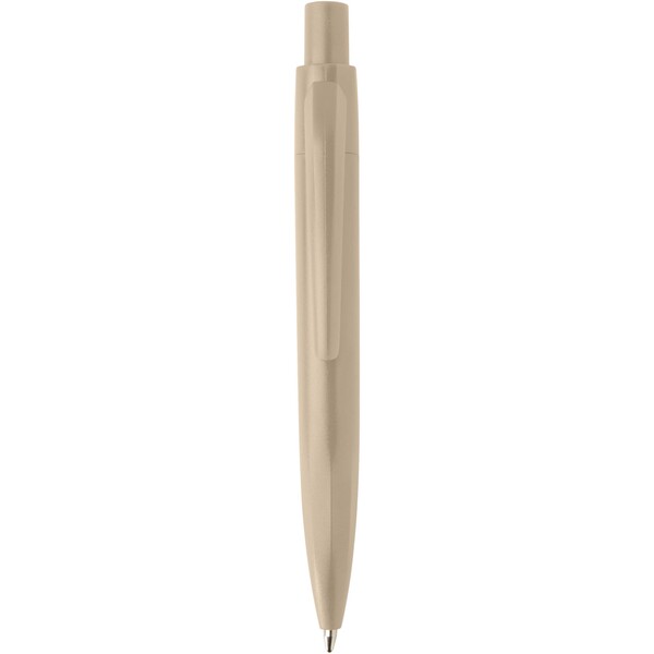 Ramin recycled plastic mini ballpoint pen (blue ink) - Oatmeal