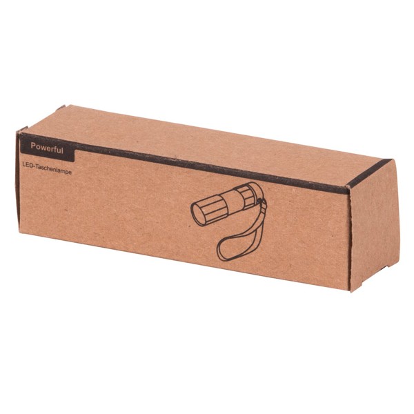 Led-Taschenlampe Powerful - Silber