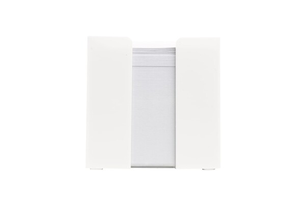 Bloc de papier dans un bac à cubes 10x10x10cm - Blanc