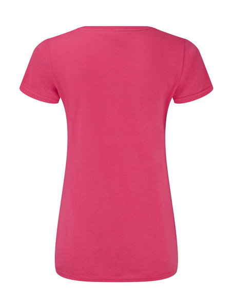 Ladies' Iconic 150 V Neck T - Powder Rose / XS