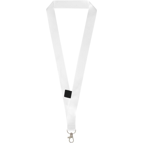 Neve sublimation lanyard with loop - Black / White / 20mm