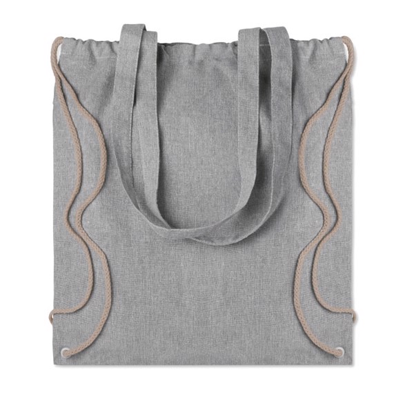 140gr/m² recycled fabric bag Moira Duo - Grey