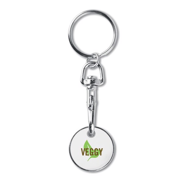 Key ring token (€uro token) Tokenring - White