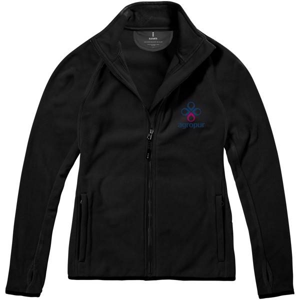 Brossard women's full zip fleece jacket - Solid black / S