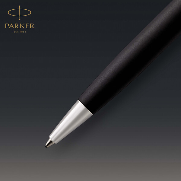 Parker SONNET Ballpoint Pen, Matte Black with Palladium Trim - Silver