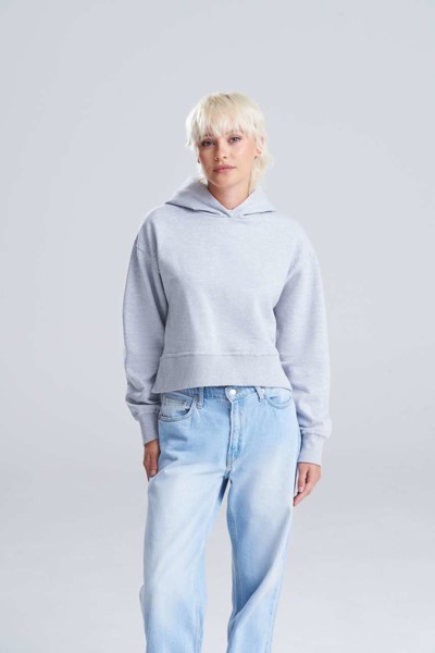 Women's Relaxed Hoodie - Deep Black / S