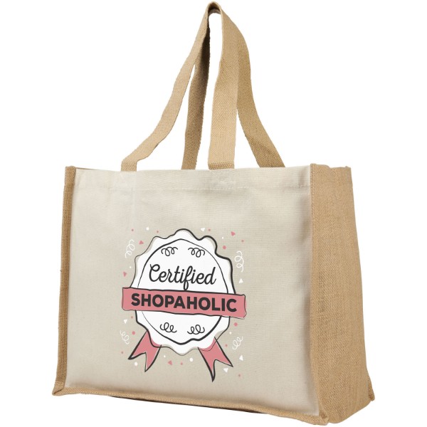 Sac Varai 320 g/m² en toile et jute 23L - Naturel / Naturel