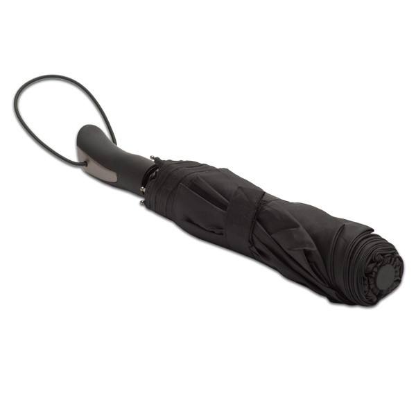 Vernier foldable stormproof umbrella - Black
