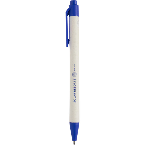 Stylo bille, à partir de briques de lait recyclées, Dairy Dream (encre noire) - Bleu royal