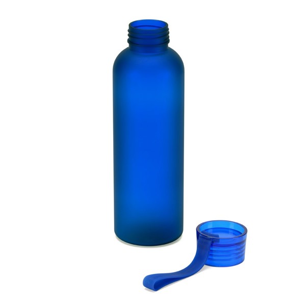 RIO rPET. Recyklovaného PET (100 % rPET) láhev s matným povrchem 600 ml - Modrá
