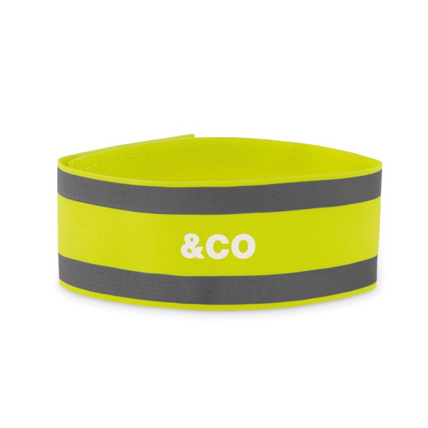 Sports armband in lycra Visible Me - Neon Yellow