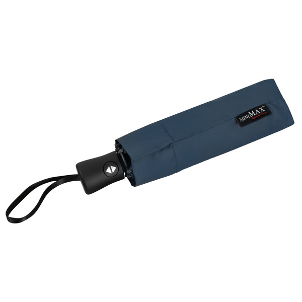 MINIMAX - Parapluie pliant - Ouverture et fermeture automatique - Impermable au vent -  90 cm - Bleu marin