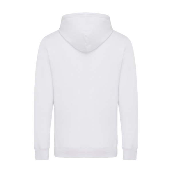 Lehká mikina s kapucí Iqoniq Rila z recykl. bavlny - Recycled White / S