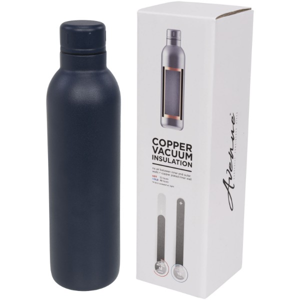 Bouteille de sport de 510ml avec isolation par le vide et couche de cuivre Odin - Bleu