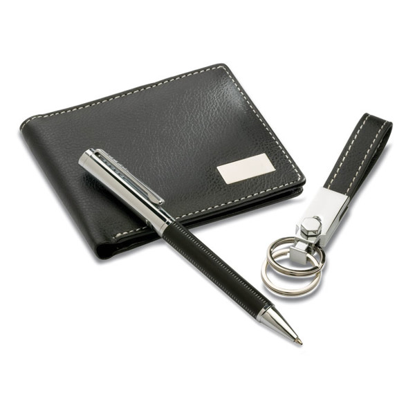 Ball pen key ring and wallet Eleganci