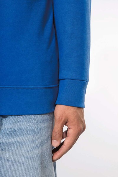 Zip Neck Sweatshirt - Dark Grey / M