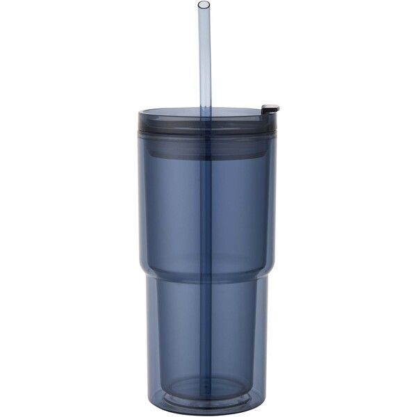 Archer 480 ml double wall plastic tumbler - Ocean Blue