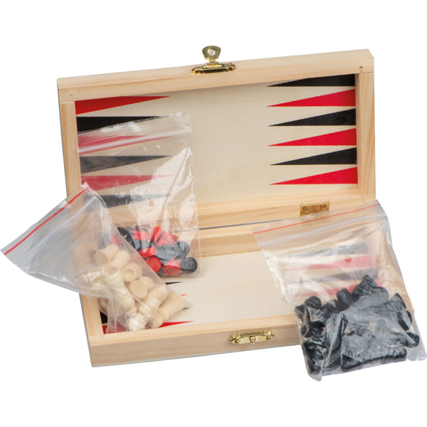 MARCO Joc Backgammon - Șah - Dame - Beige