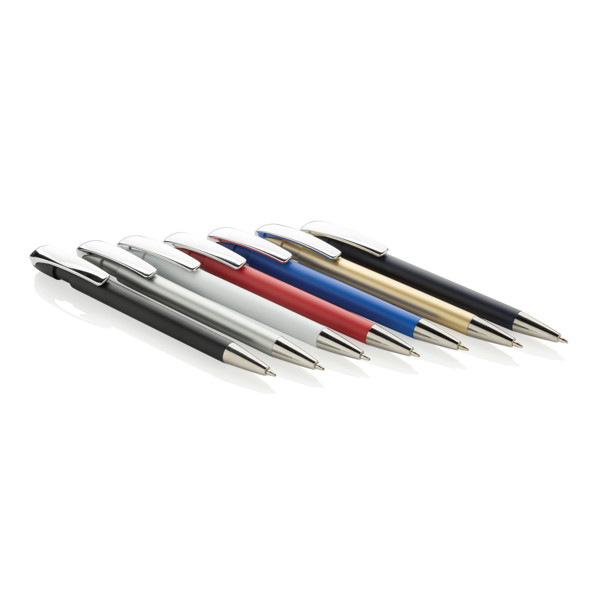 Glide GRS certified R-ABS Metal Clip Pen - White