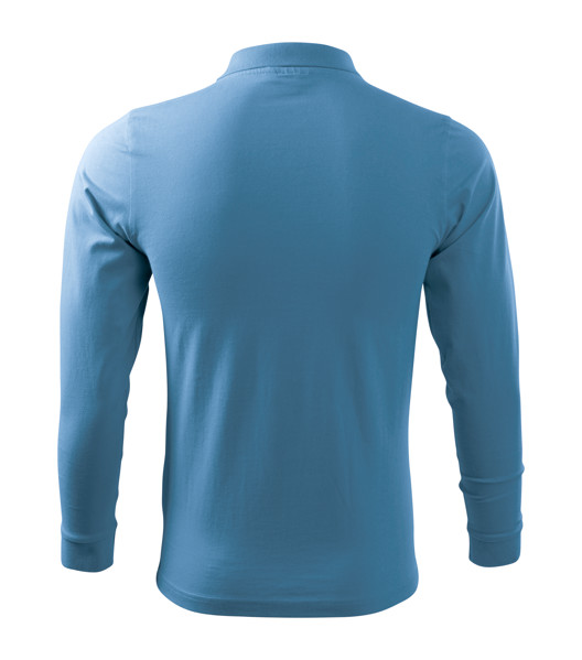 Polo Shirt Men’S Malfini® Single J. Ls - Azure Blue / S