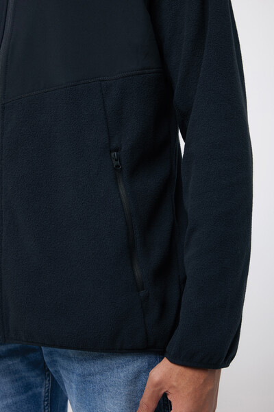 Polaire à zip en polyester recyclé IQONIQ Talung - Noir / XS