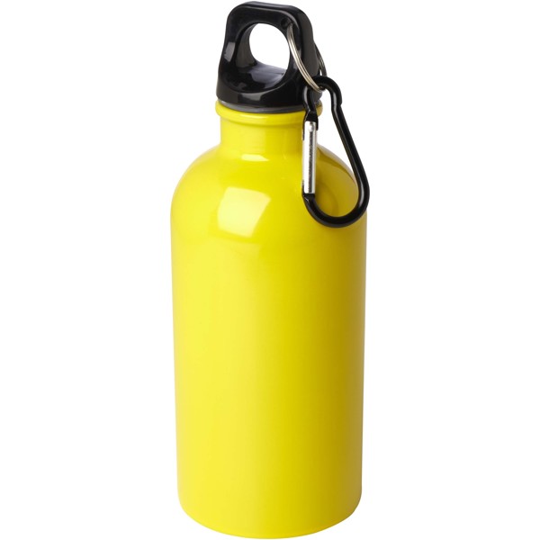 Borraccia da 400 ml in acciaio inossidabile certificato RCS a parete singola con moschettone Oregon - Giallo