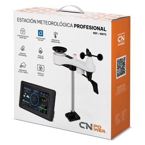 WIRELESS WEATHER STATION WITH WIND SPEED ANDRAIN GAUGE “EOLO”