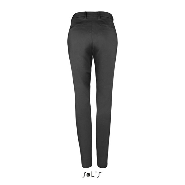 Sol's Jared Women - Satin Stretch Trousers - Black / 40