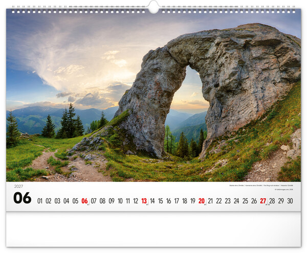 Notique Nástenný Kalendár Magické Tatry 2027, 48 x 33 cm