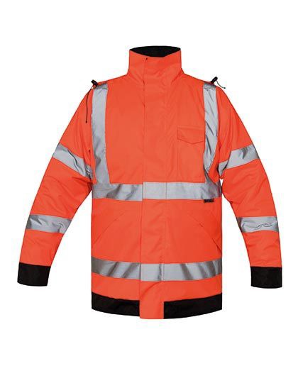 Premium Hi-Vis Rain-Jacket Tampere - Signal Orange / L