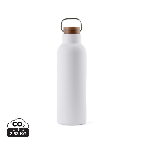 VINGA Ciro RCS gerecycled RVS vacuum fles 800ML - Wit