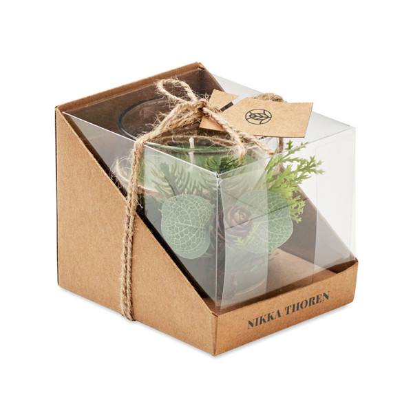 Forest glass candle holder, 120 g