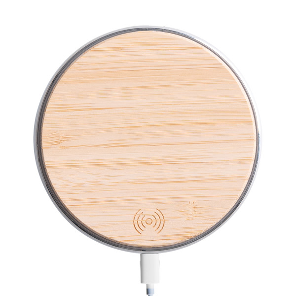 Top Bamboo wireless charger - Brown