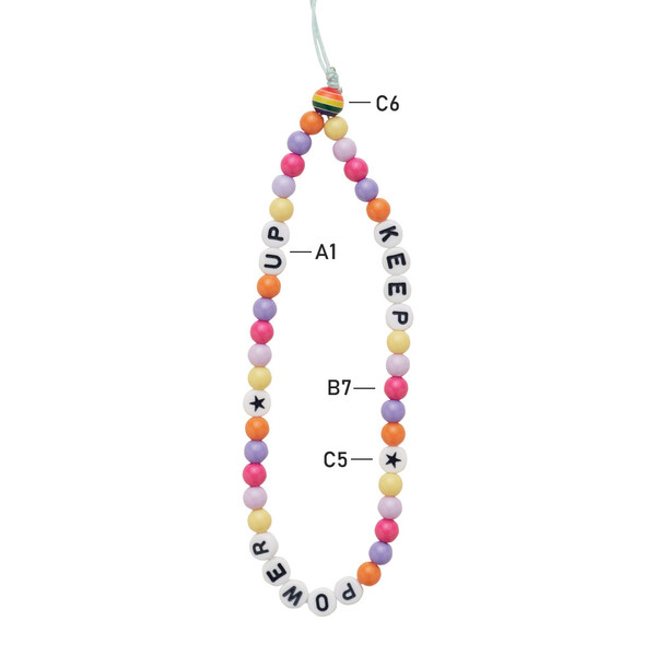 Bracelete para o telemóvel com fixação por corda