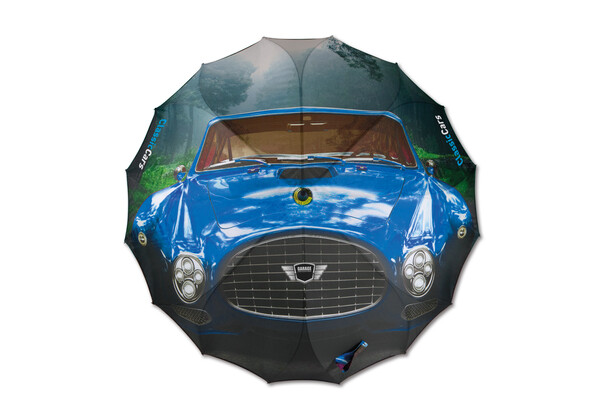 Allover-Druck Ein-Panel-Regenschirm 23" (⌀ 102cm) für ganzflächige Drucke - Full Color