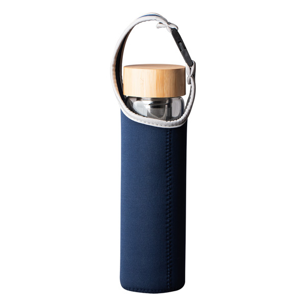 600 ml Gourmet glass bottle with tea infuser