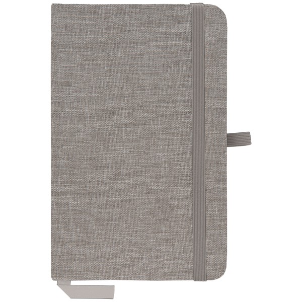 Miller rPET Notebook 140 x 90 mm - Stone Grey / 4 Color inkjet