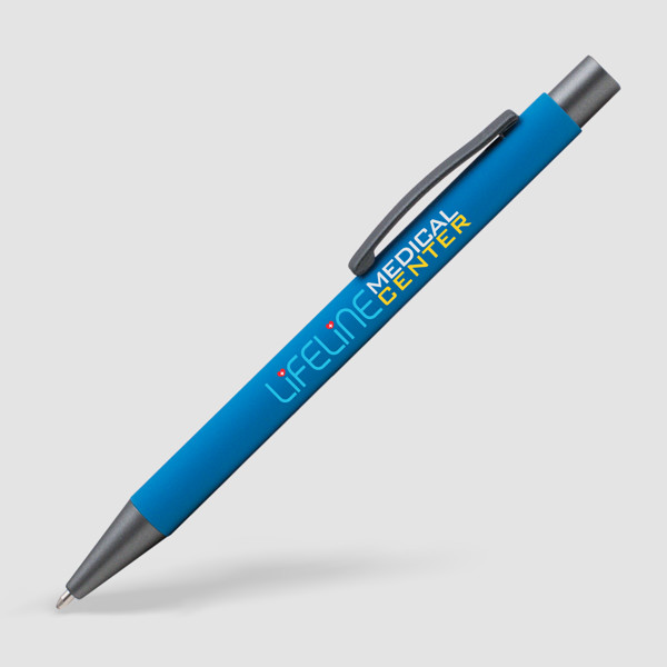 Stylo Bowie Softy - Bleu Ciel / Laser