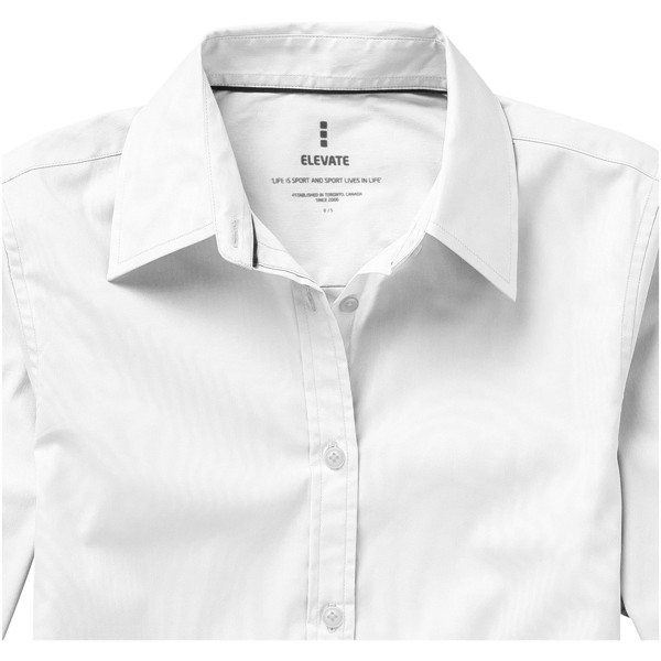 Camisa de manga larga de mujer "Hamilton" - Blanco / XL
