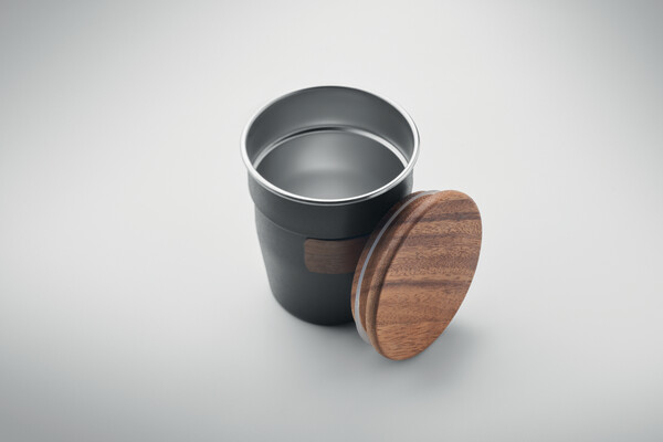 Single wall tumbler 350 ml Walnut - Black