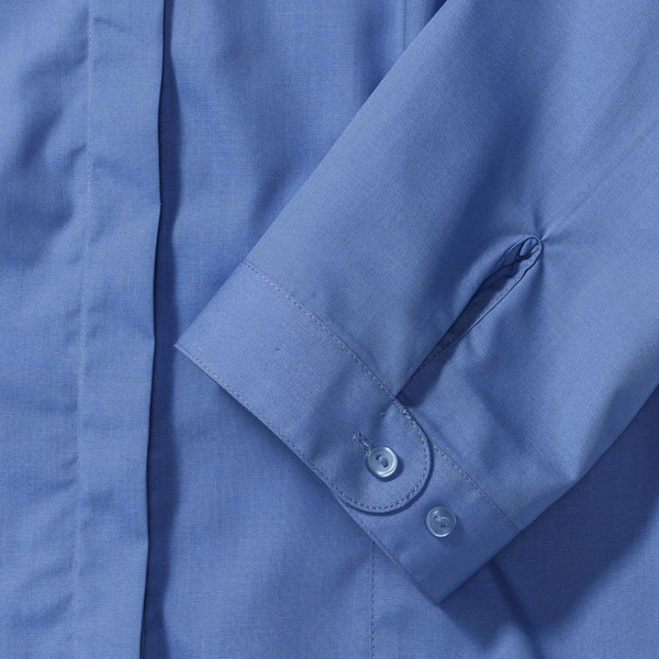 3 / 4 Sleeve Poplin Shirt - Black / XS