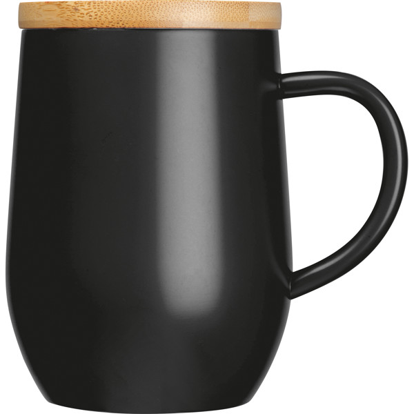 JOHN Dvojstenný hrnček, 300 ml - Black