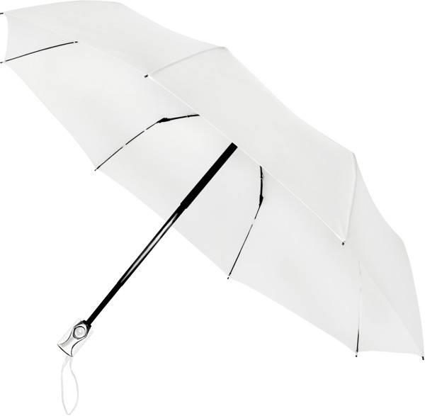 MINIMAX - Parapluie pliant - Ouverture et fermeture automatique - Impermable au vent -  100 cm - Blanc