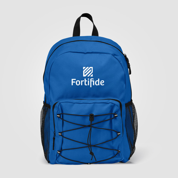 Horizon - Sac à dos de sport rPET 600D - Bleu roi / Sérigraphie