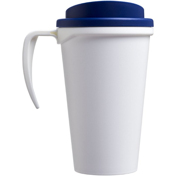 Mug isolant Americano® grande 350ml - Blanc / Bleu