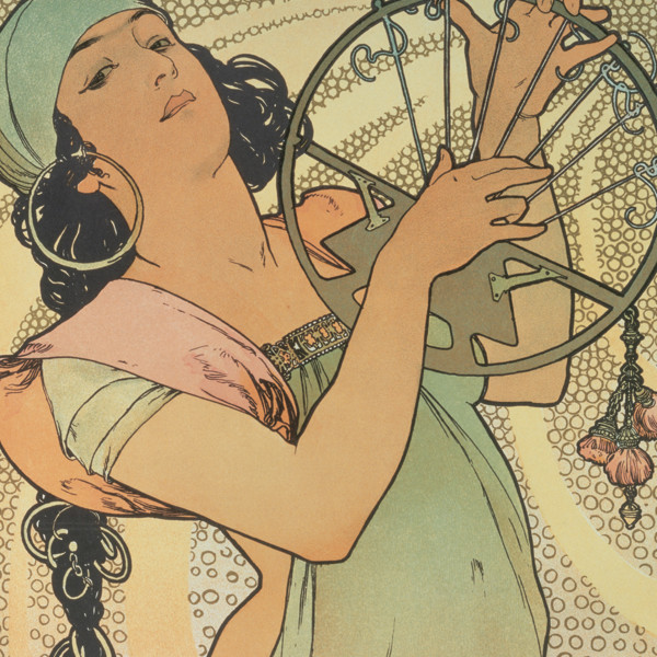 Notique Poznámkový Kalendář Alfons Mucha 2027, 30 x 30 cm - Východní