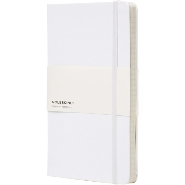 Classic L hard cover notebook - plain - White