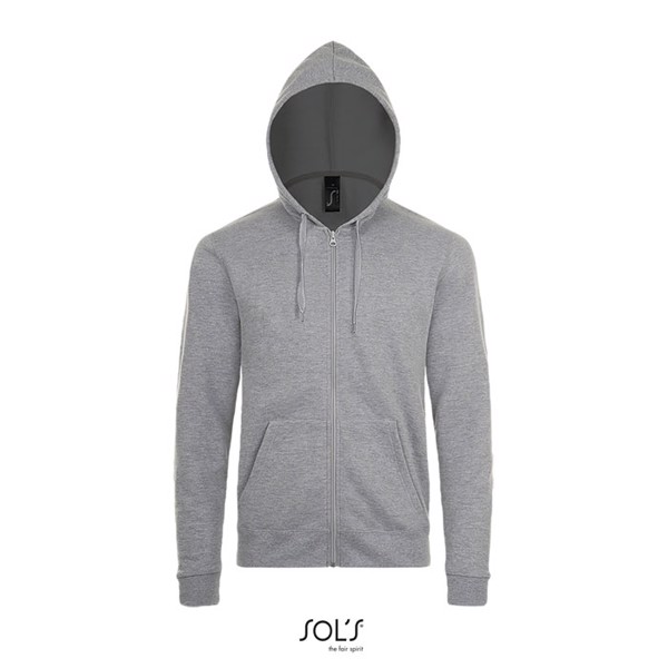 STONE UNI HOODIE 260g - Grey Melange 2 / L