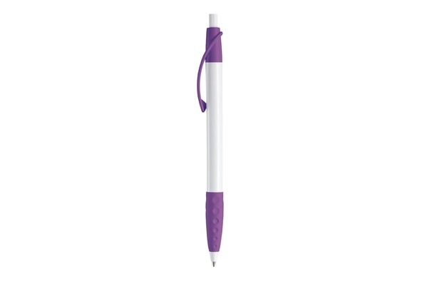 Cosmo ball pen rubber grip HC - White / Purple